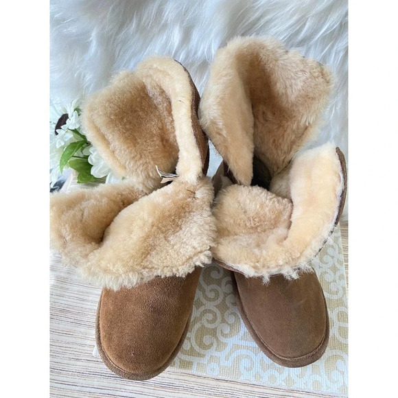 Bear Paw Boots Women's Winter Brown Warm Fall Winter Brown Boho Size US 8 - Picture 10 of 11